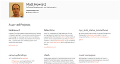 Desktop Screenshot of matthowlett.com