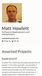 Mobile Screenshot of matthowlett.com