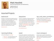 Tablet Screenshot of matthowlett.com